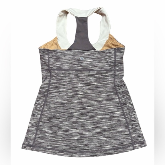 Lululemon, Scoop Tank Racerback, Size 6, Grey, White 🏃♀️➡️ - Picture 11 of 13